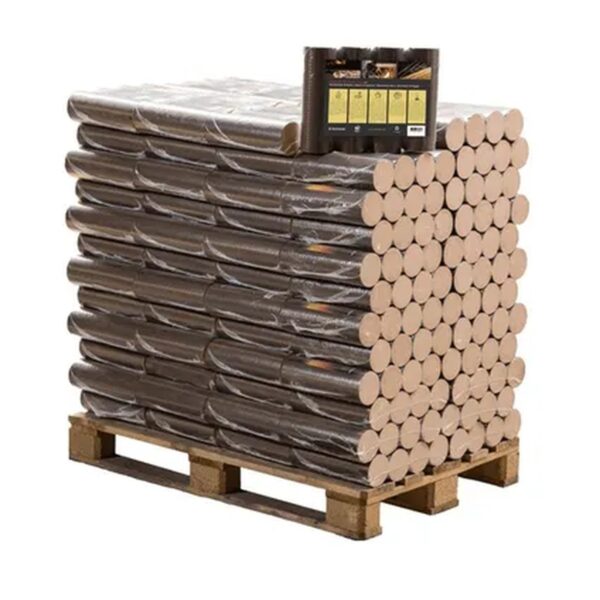 Beuken Houtbriketten Rond – Pallet 96 Pakken x 10 kg