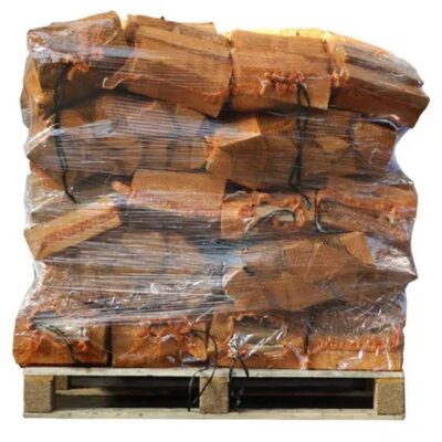 Ovengedroogd Gekloofd Eiken Haardhout 25 cm – 40 Zakken x 22 L