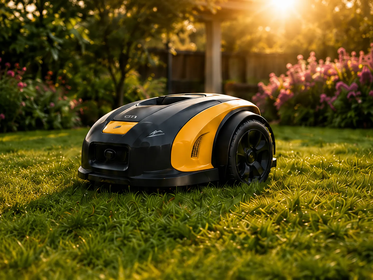 Citi Markt robotmaaier in de tuin