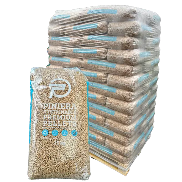 Piniera ENplus A1 A-kwaliteit Houtpellets - 990kg Hele Pallet (66x15kg) - Afbeelding 2